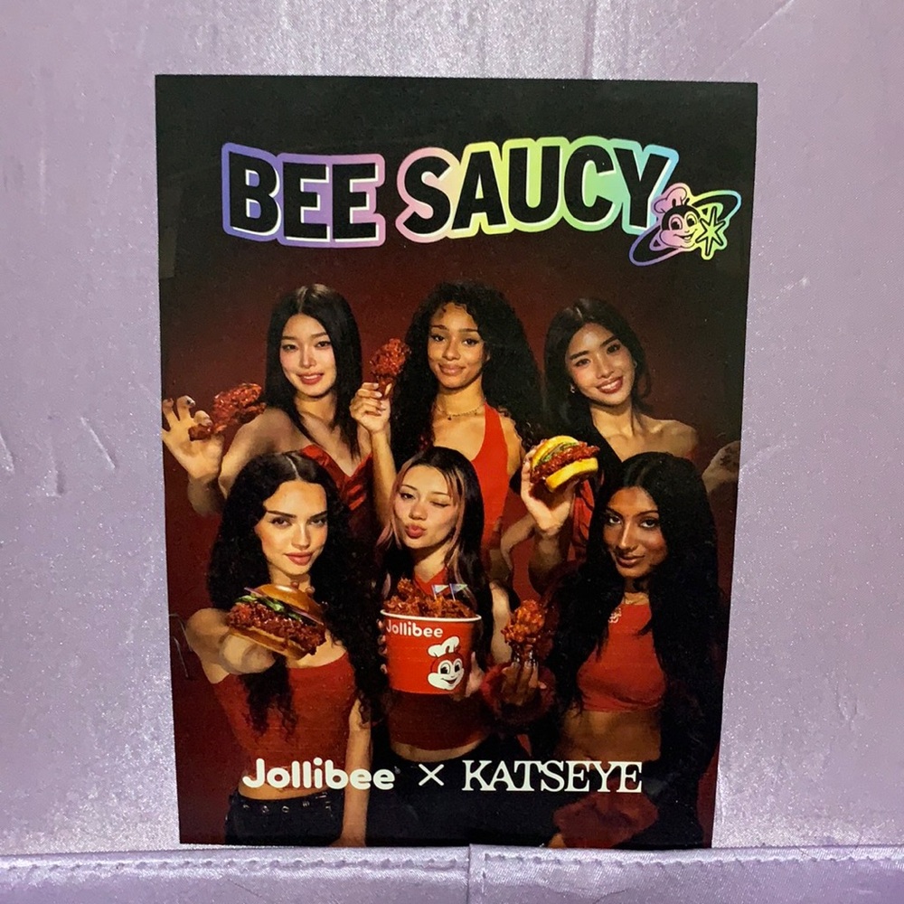 OT6 KATSEYE X Jollibee 2025 Collab Mini Promotional Poster